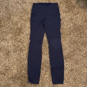 Lululemon Long, Navy Leggings